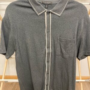 Banana Republic Charcoal Gray Polo Shirt